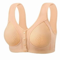 WCJM Up To 50% Off Bra No Muffin Hipster Panties Cotton Bra Beige,42