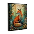 thumbnail image 4 of Stupell Industries Vibrant Fox in Forest Foliage Animals & Insects Painting Black Floater Framed Canvas Art Print Wall Art, 25 x 31, 4 of 10