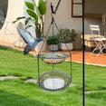 thumbnail image 6 of Steadline Double Layer Hanging Bird Feeder For Outdoor Use - Durable Plastic Seed Dispenser With Large Capacity Easy To Fill And Clean Garden Wildlife Attraction For Balcony And Patio, 6 of 6