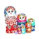 thumbnail image 5 of Muñeca Matryoshka Strade Fareast Limited de Madera 7 Capas Azul, 5 of 5