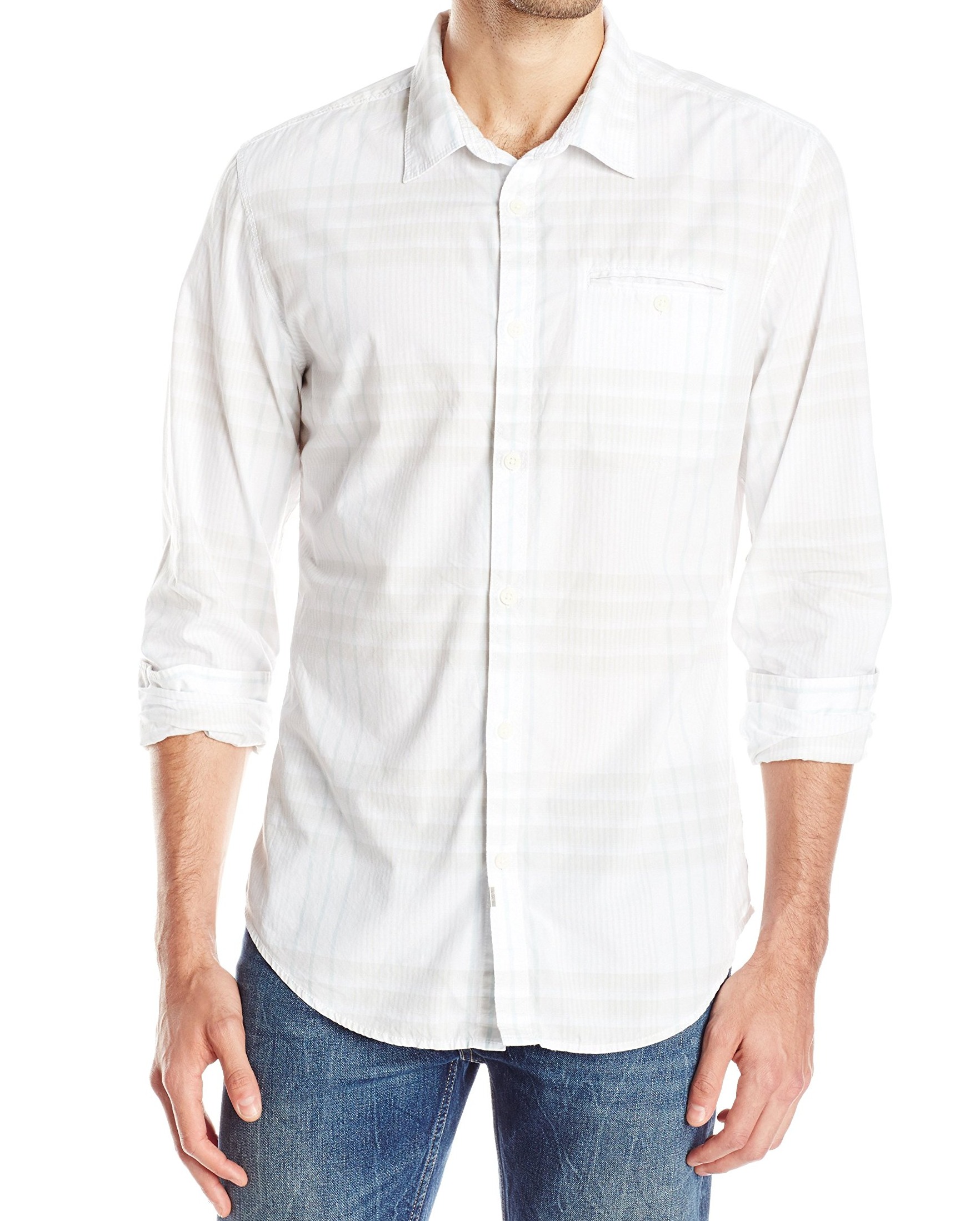 calvin klein denim button down