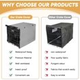 Photo inspiration: Rattan Dog Crate Ventilation System Cover Reference: Dog Crate Cover Double Door Waterproof Pet Kennel Cover Durable