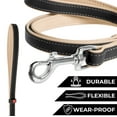 thumbnail image 4 of WAUDOG Heavenly Soft Leather Dog Leash | Special Design Leather Leash for Training & Walking Cute Small, Medium Large Dogs | Strong Climbers Clip, Perfect for Puppy, Small Boy & Girl Dogs - Brown, 4 of 9