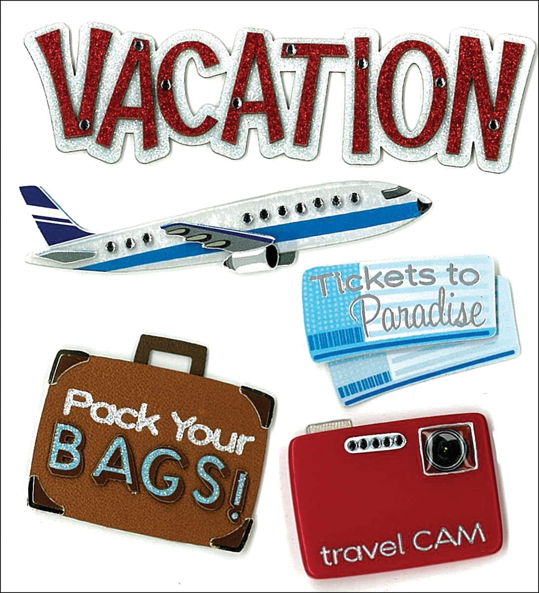 Jolee's Boutique Dimensional Stickers, Vacation
