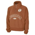 thumbnail image 2 of Women's Nike Texas Orange Texas Longhorns Fly Fleece Quarter-Zip Jacket, 2 of 3