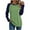 011 Army Green, variant on Womens Baseball Tee 3/4 Sleeve Fashion Crewneck Tops Color Block Blouse Casual Raglan Shirt