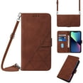 thumbnail image 1 of ELEHOLD for iPhone 14 Pro Max Wallet Case, Premium PU Leather Removable Adjustable Crossbody Shoulder Strap Magnetic Stand Card Slots Kickstand Shockproof Flip Cover Case for Women Men,Brown, 1 of 11