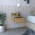 thumbnail image 4 of Adele Floating Nightstand Engineered Wood Beige, 4 of 5