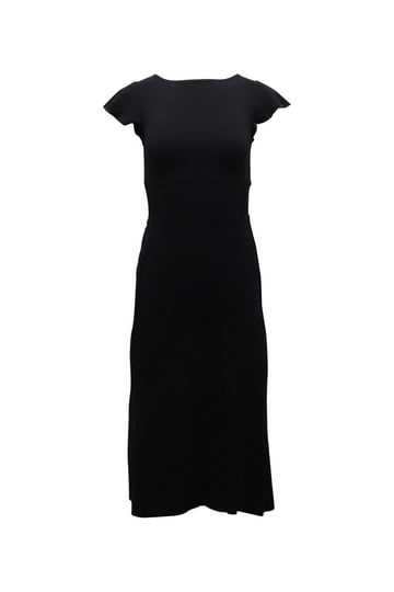 white christmas dresses Noreen Cut-Out Back Maxi Dress Black main image 1