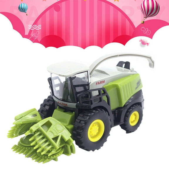 WHAMVOX Simulation Harvester 1:42 Alloy Farm Vehicle Model Toy Birthday Gift Party Favor Toy for Kids Children (Green)