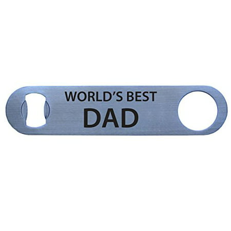 Worlds' Best Dad Bottle Opener - Great Gift for Father's Day, Birthday, or Christmas Gift for Dad, Grandpa, Papa,