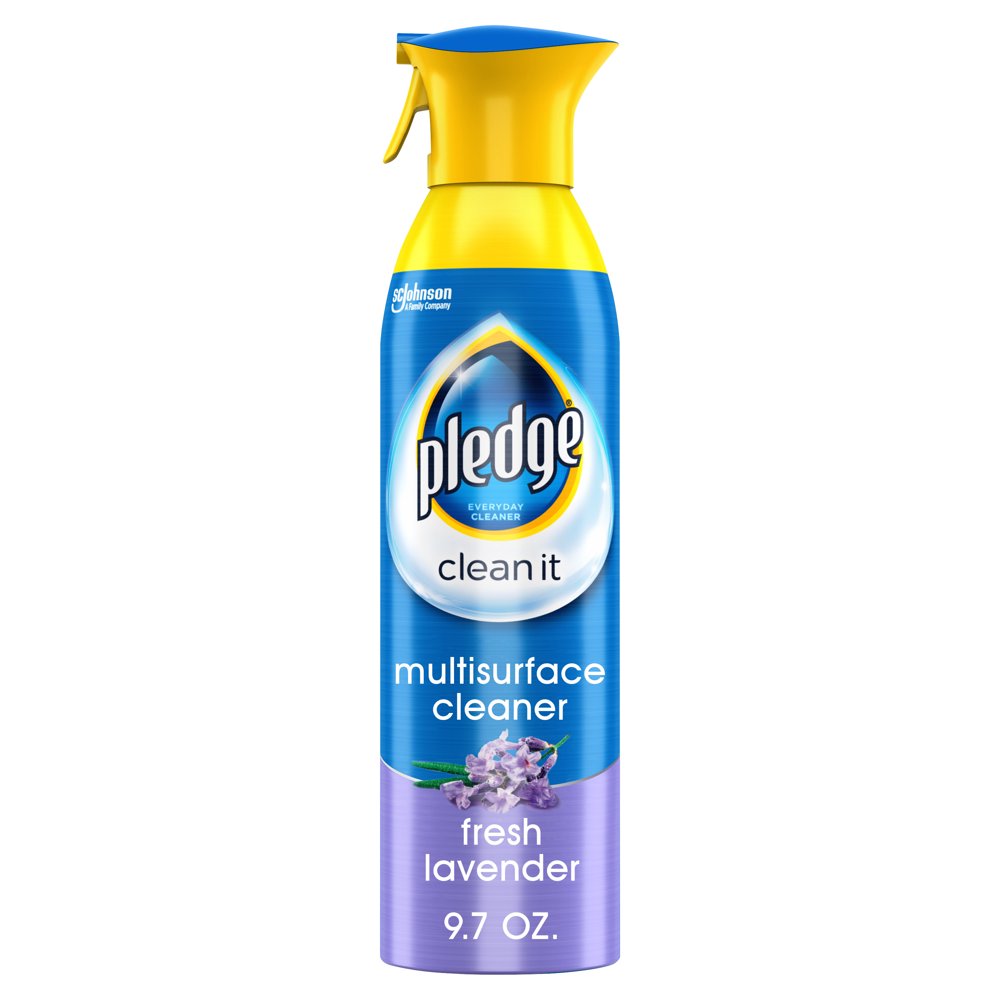 Pledge Multisurface Cleaner Spray, Fresh Lavender Scent Electronic, Stainless Steel & Glass