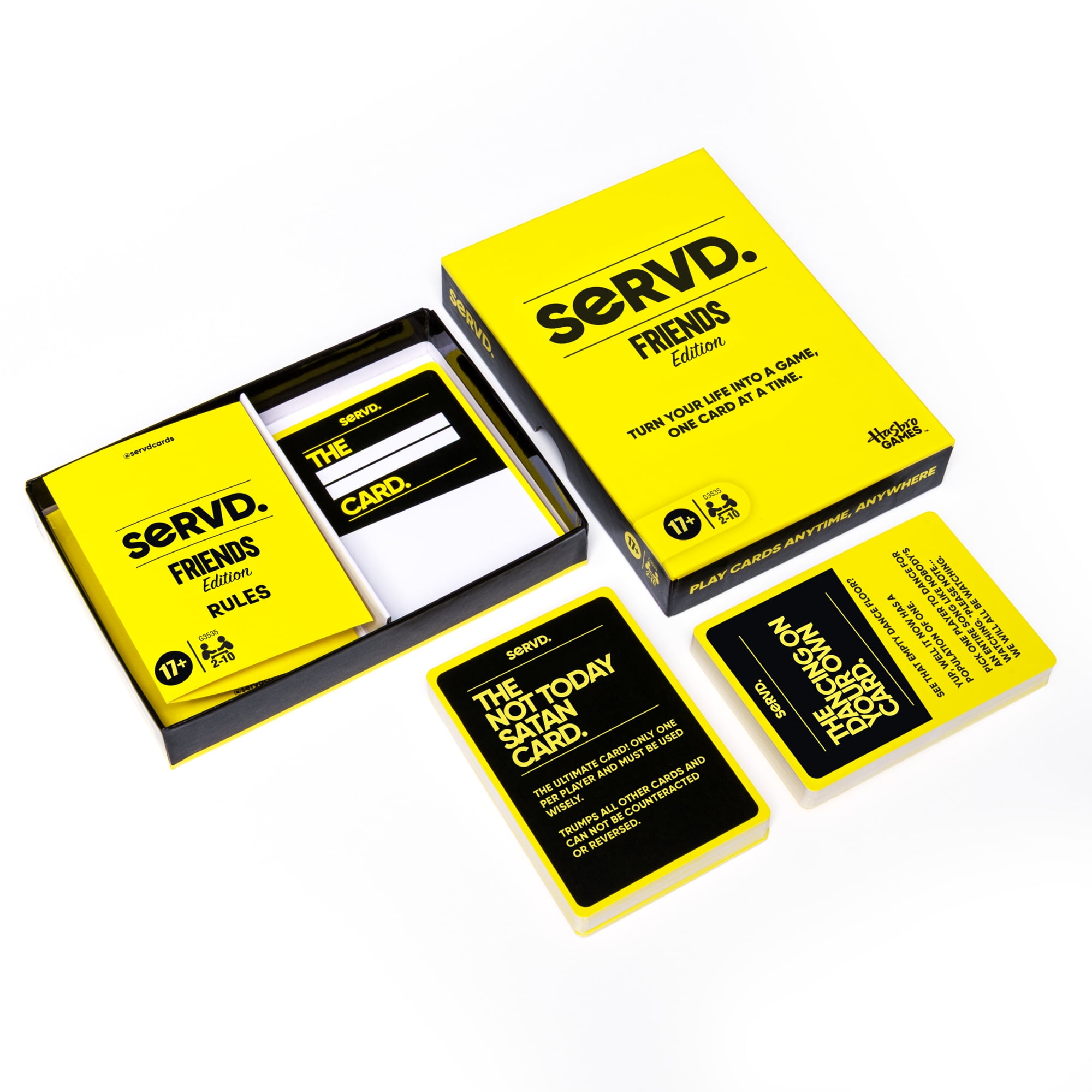 SERVD Friends Edition Party Game, Hilarious Real-Life Card Game for Adults, Ages 17 and up