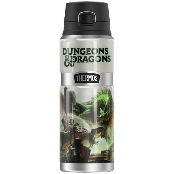 Dungeons & Dragons Starter Covers THERMOS STAINLESS KING Stainless Steel Drink Bottle, Vacuum insulated & Double Wall, 24oz