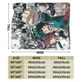 thumbnail image 4 of My Hero Academia Blanket, Anime Throw Blanket For Couch Sofa Bed, Soft Cozy Lightweight Warm Flannel Blanket, Home Decor, Anime Gifts For Boys Girls Kids Teens, 40"X30", 4 of 9
