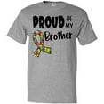 thumbnail image 3 of Inktastic Proud of My Brother Autism Awareness Puzzle Piece Ribbon T-Shirt, 3 of 5