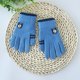 thumbnail image 1 of Guantes de invierno para niños, guantes de montar al aire libre para hombres y mujeres, guantes de punto gruesos y cálidos con forro polar para niños, 1 of 5