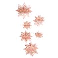 thumbnail image 2 of 1 Set Christmas Decorations Funny Exquisite Simple Shaped Hanging Christmas Decorations Style Stereo Indoor Hanging Prop Festival Adornment Decor for Scene Layout Pink, 2 of 6
