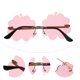 thumbnail image 4 of KAKOWELY Gafas de sol de moda irregulares, gafas sin montura, gafas de sol personalizadas para fiestas y festivales., 4 of 4