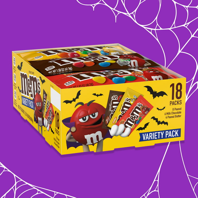 M&M's Halloween Minis Mega Tubes - 24 / Box - Candy Favorites