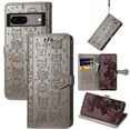 thumbnail image 2 of Funda Cartera FOXDOCK para Google Pixel 7 , Flip PU con Relieve de Gatos y Perros, Tarjetero y Soporte, 2 of 6