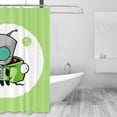 thumbnail image 6 of Invader Zim Shower Curtain Bathroom Decor Polyester Waterproof Bath Curtains With Hooks 60x72 Inches, 6 of 8