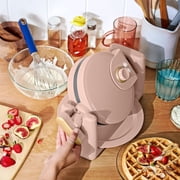 Beautiful Rotating Belgian Waffle Maker, Rose by Drew Barrymore