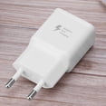 thumbnail image 1 of Adaptador de corriente Kuymtek cargador de pared carga rápida adaptable enchufe de la UE teléfono Samsung blanco, 1 of 6