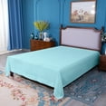 thumbnail image 2 of Ntbay Premium 1800 Series Microfiber Queen Flat Sheet with 4 inches Hem, Ultra Soft and Breathable Top Sheet, 90x102 inches, Aqua, 2 of 5