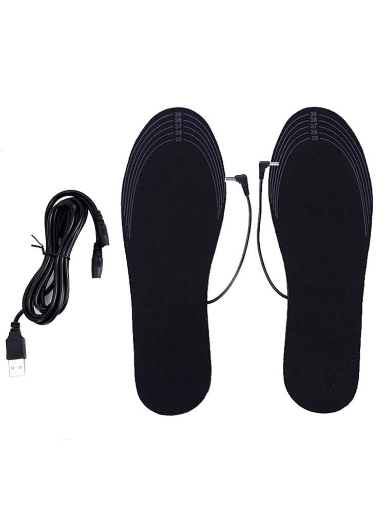 Electric Heated Shoe Insoles Warm Socks Feet Heater Winter Outdoor Warme 