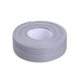 thumbnail image 2 of Dalazy Sealing Strips PVC Colorful Wall Sticker Smooth Self Adhesive Tape Toilet Corner Windows Bathroom Kitchen Sink Restaurant 3.2m*2.2cm Gray, 2 of 6