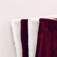 thumbnail image 3 of Mocassi Reversible and Ultra-Plush Flannel Fleece 50 x 60 inches - All Season Sherpa Throw, Lightweight Soft Throw, Perfect for Lounging, Burgundy, 3 of 5
