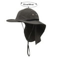 thumbnail image 3 of Clearance! Yigetop Bucket Hat Men Womens Mountaineering Fishing Camouflage Hood Rope Outdoor Shade Foldable Casual Bucket Hat Khaki, One Size, 3 of 6