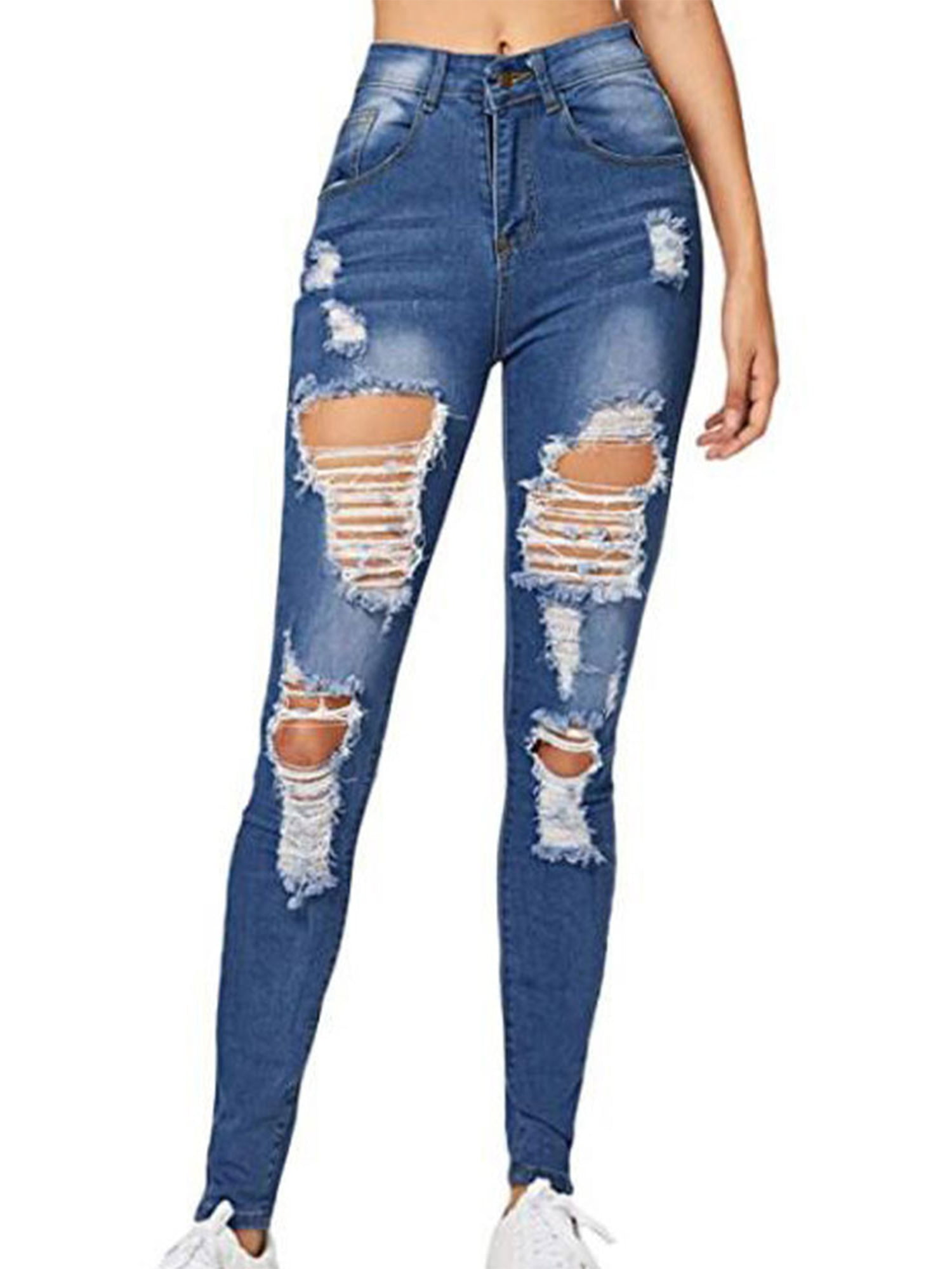 Womens Ex High Street Low Rise Stretchy Skinny Denim Jeans Womens Jeggings Pants 