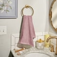 thumbnail image 5 of Beautiful by Drew Barrymore Textured Hand Towel, Soft 100% Cotton, Rose Pink, 5 of 8