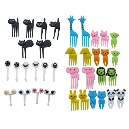 

Mini Fruit Forks Set Cute Animal Pattern Cocktail Party Supplies
