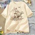 thumbnail image 4 of Camiseta vintage de algodón de manga corta con Jesús montado en dinosaurio, camisetas retro de Jesús, camisetas con gráficos divertidos de Él es Rizzen, camisetas cristianas, 4 of 5