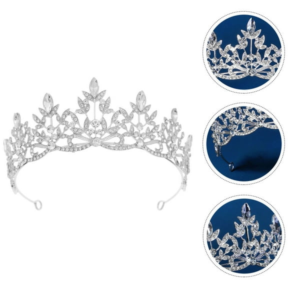 Masteelf  Bride Tiara for Wedding Bridal Flower Crown Anniversary Headpiece
