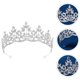 thumbnail image 1 of IDEANATEGRATE Accesorio Para Novia Con Tiara Plateada De Diamantes De Imitación, 1 of 8