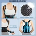 thumbnail image 3 of Back Brace Posture Corrector for Women and Men Back Lumbar Support Shoulder Posture Support for Improve Posture Provide,Adjustable Posture Trainer, 3 of 6