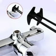 thumbnail image 4 of 2-piece Sink Wrench Set, 8-in-1 Sink Bathroom Faucet Wrench, Adjustable Wrench with Wide Jaws And Short Handle, Universal Plumbing Tool, for sink basins, pipes, and nut removal(Black), 4 of 8