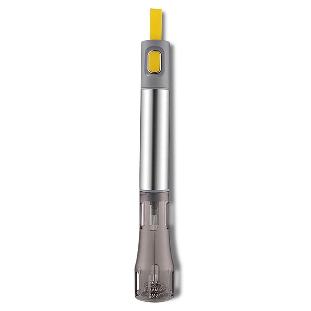 Espumador de leche eléctrico pequeño Toystoory Amarillo, batidor de huevos de acero, herramienta para hornear