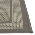 thumbnail image 6 of Unique Loom Border Indoor/Outdoor Border Rug Gray/Silver 9' x 12' Rectangle Border Contemporary Perfect For Patio Deck Garage Entryway, 6 of 8
