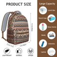 thumbnail image 6 of Boho Bohemia Geometric Line Art Backpack for School,Cute School Bag,Schoolbag with Adjustable Shoulder Straps & Padded Back,15.3"x11"x6.7", 6 of 6