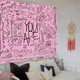 thumbnail image 2 of Brythos Tapestry for Bedroom,Clean and Bold Design Language Wall Tapestry,Boost Confidence and Emotional Strength Tapestry Wall Hanging,Pink,60"X80", 2 of 5
