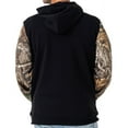 thumbnail image 5 of Realtree Men's Waffle House Fleece Hoodie - Black, Warm, Comfortable Outdoor Apparel Limited Edition | Size M, 5 of 6