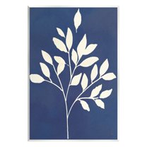 Stupell Industries Modern Leaf Sprig Botanical Abstract Stencil Shape Graphic Art Unframed Art Print Wall Art, Design by Susan Jill