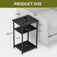 thumbnail image 3 of End Tables Set of 2 for Living Room - 3-Tier Side Table - Industrial Style, 3 of 7