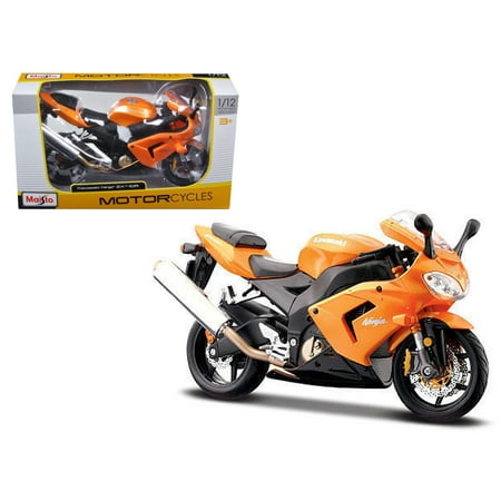 Kawasaki Ninja ZX 10R Orange Motorcycle 1/12 Diecast Model by