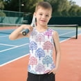 thumbnail image 6 of Pastel Color Fan Pattern Watercolor Vest Undershirt Tank Top Sleeveless Quick Dry L, 6 of 7